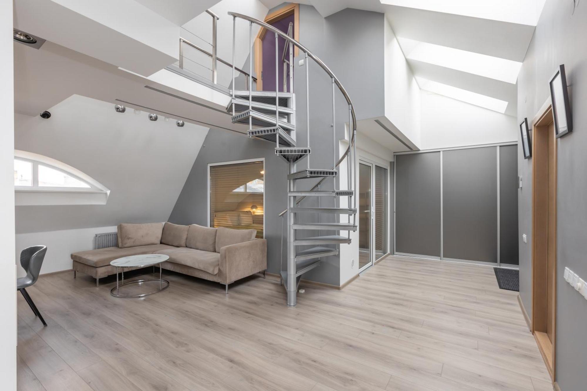 Penthouse Apartment With Terrace Riga Buitenkant foto